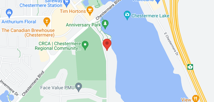 map of 248 West Chestermere  Drive
